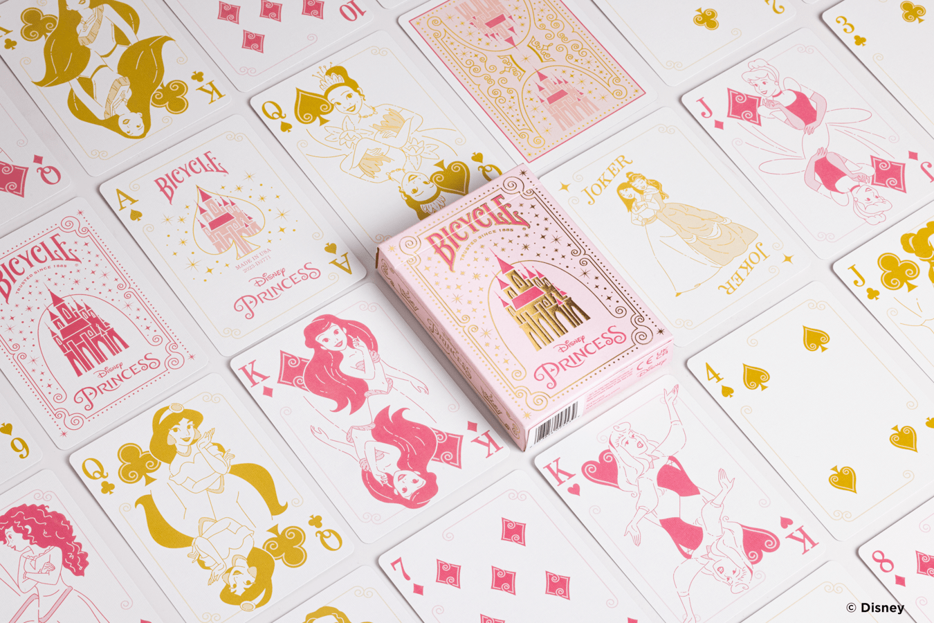 Disney Princess Inspired Playing Cards by Bicycle - Pink