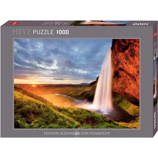 Jigsaw Puzzle: Landscapes: Seljalandsfoss Waterfall (1000 Pieces)