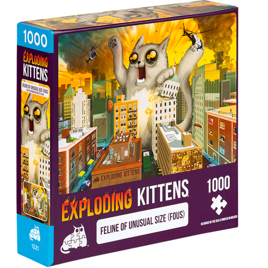 Jigsaw Puzzle: Exploding Kittens - Feline of Unusual Size (1000 Pieces)