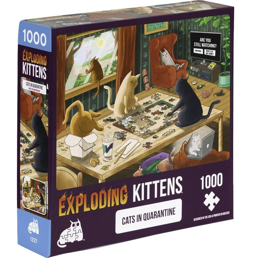 Jigsaw Puzzle: Exploding Kittens - Cats in Quarantine (1000 Pieces)