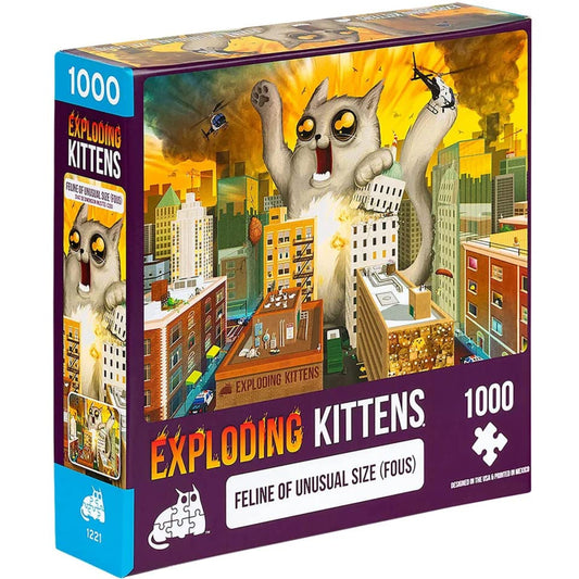 Jigsaw Puzzle: Exploding Kittens - Feline of Unusual Size (1000 Pieces)