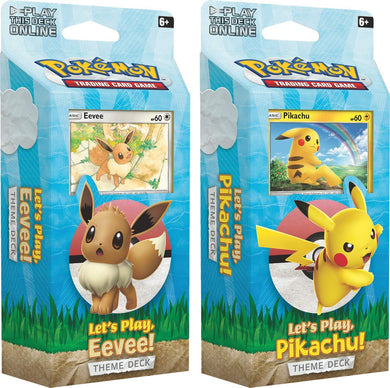 Let's Play, Pikachu & Eevee! Theme Decks (Set of 2) - Hobby Corner Egypt