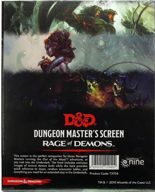 Out of the Abyss - DM Screen (Rage of Demons)