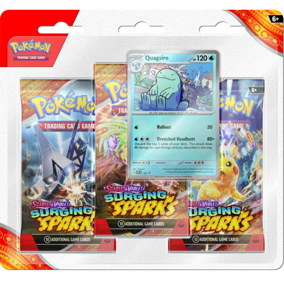 Scarlet & Violet- Surging Sparks - 3-Pack Blister