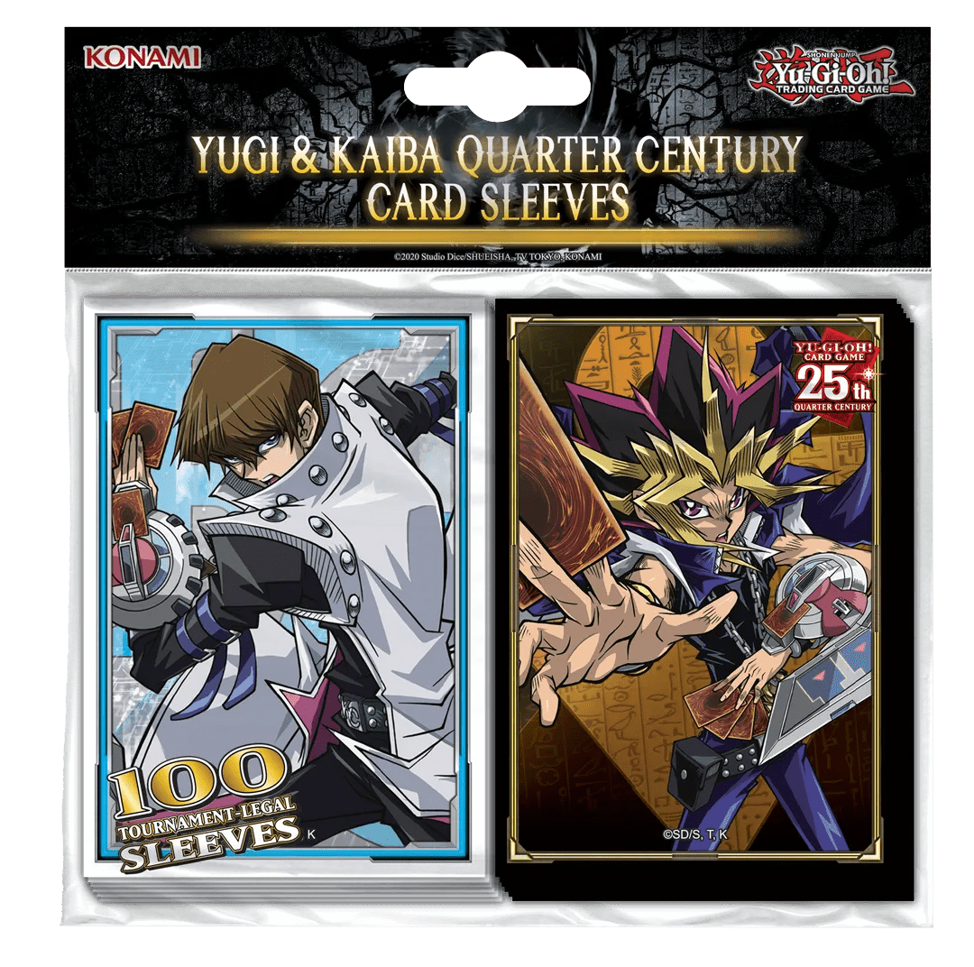 Yugi & Kaiba Quarter Century - Card Sleeves (100) - Hobby Corner Egypt