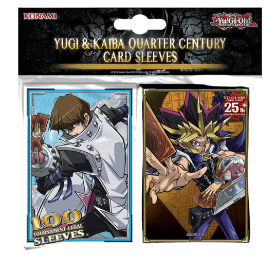 Yugi & Kaiba Quarter Century - Card Sleeves (100) - Hobby Corner Egypt