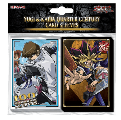 Yugi & Kaiba Quarter Century - Card Sleeves (100) - Hobby Corner Egypt