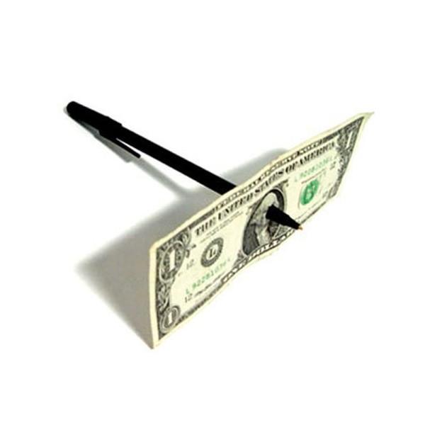 Pen through bill trick